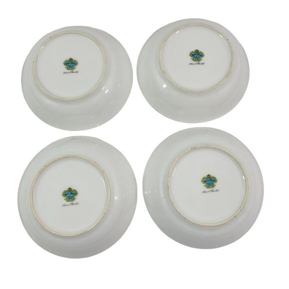 Meito Japan Fine China Hand Painted Floral Accent Fruit Dessert Bowls – Set of 4 - Picture 2 of 16